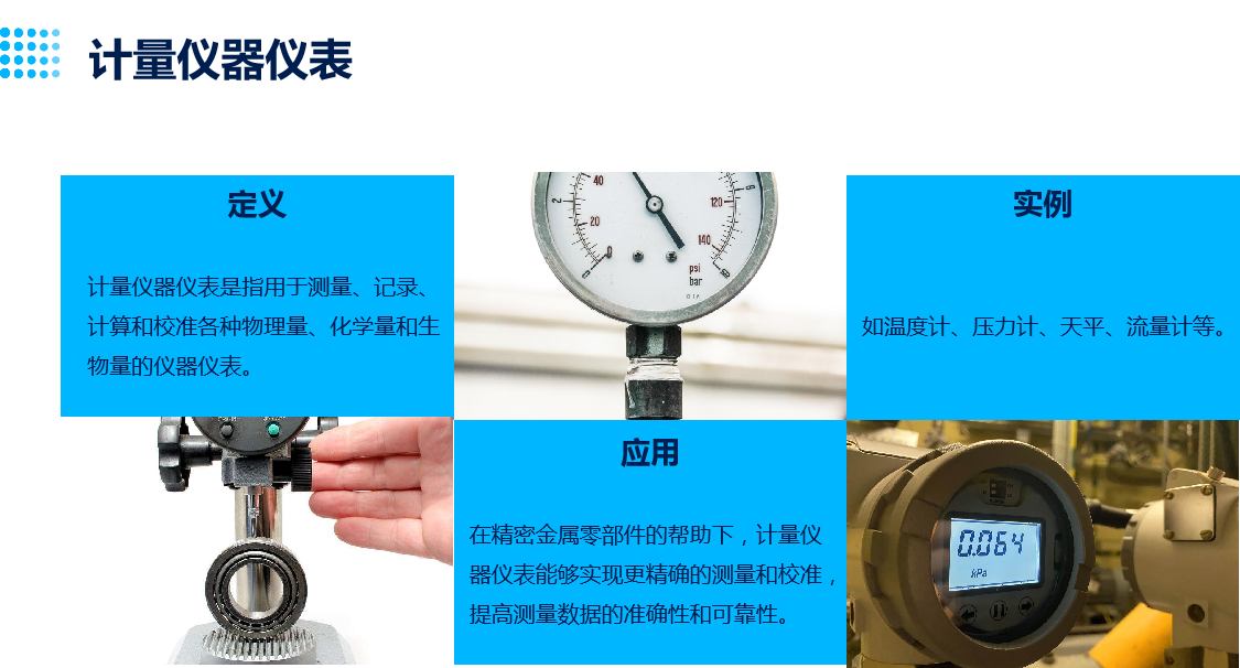 儀器儀表中的應(yīng)用